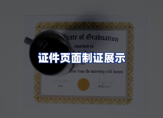 证件页面制证展示